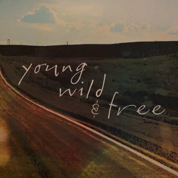 Wall art young wild & free - Picture 2 of 3